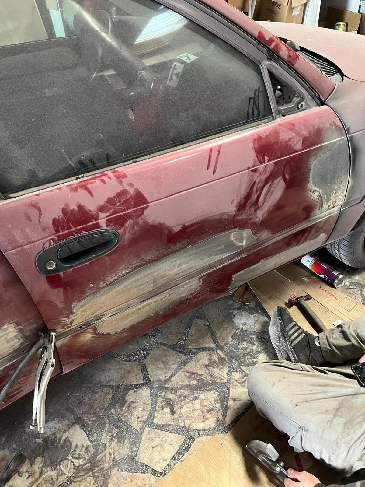 Toyota Corolla arka kaporta boya sonrası